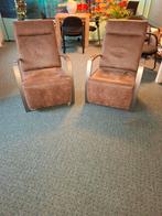 2 Comfortabele Relaxstoelen voor Praktijkruimte, Huis en Inrichting, Fauteuils, Ophalen, Gebruikt, 75 tot 100 cm, Stof