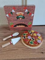 Houten Pizza Set, Kinderen en Baby's, Speelgoed | Houten speelgoed, Ophalen of Verzenden, Zo goed als nieuw, Meubelstuk of Keukentje