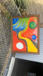 Schlidrij met lijst en glas., Antiek en Kunst, Ophalen