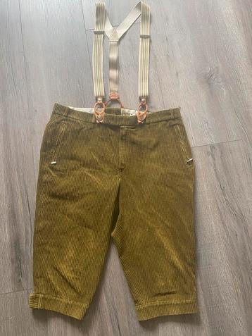Originele Oostenrijkse Vintage Knickerbocker Lederhosen Rib beschikbaar voor biedingen
