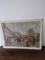 Schoolplaat Amsterdam de Dam 1666 uitgave Wolters Groningen, Ophalen, Geschiedenis