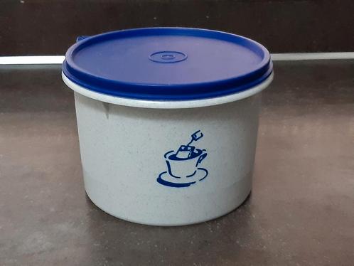 Tupperware thee voorraad trommel blauw, Huis en Inrichting, Keuken | Tupperware, Blauw, Ophalen of Verzenden