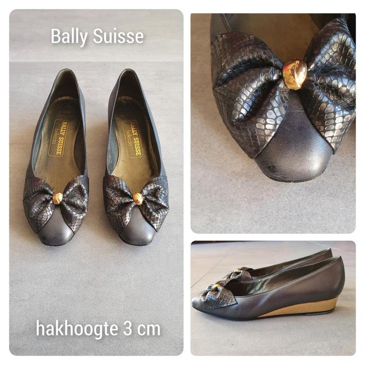 Vintage Bally Suisse bronskleurige pump / ballerina mt 38, Kleding | Dames, Schoenen, Zo goed als nieuw, Ballerina's, Overige kleuren