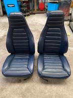 Porsche 911 donker blauwe leder stoelen, Ophalen, Porsche