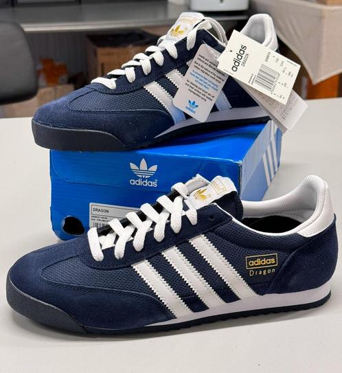 Adidas dragon Originals Sneakers 43 1 3 blauw wit goud NIEUW