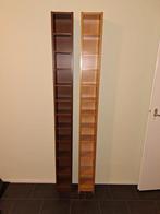 Cd/dvd rek 2x, Ophalen, 150 discs of meer, Zo goed als nieuw, Hout
