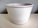 Mobach Utrecht bloempot vintage fifties wit witte glazuur, Antiek en Kunst, Ophalen of Verzenden