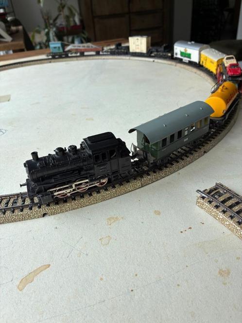 Marklin trein 65 jaar oud,  8 wagons,overgang , wissel, e, Hobby en Vrije tijd, Modeltreinen | H0, Gebruikt, Treinset, Wisselstroom