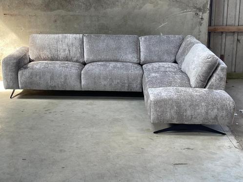 !!ACTIE!! Hoekbank velours stof / sleepoot, Huis en Inrichting, Banken | Bankstellen, Nieuw