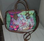 Desigual Bols Bowling Peacock Crossbody tas broderie Boho, Overige merken, Ophalen of Verzenden, Zo goed als nieuw