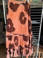 Oranje bruine lange rok,eksept lange oranje rok mt M, Oranje, Zo goed als nieuw, Onder de knie, Ophalen