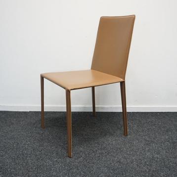 Arper Norma Design eetkamerstoelen | Leren stoelen Beige beschikbaar voor biedingen