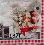 OPRUIMING servetten decoupage – vintage cooking L371 – 9x, Nieuw, Materiaal, Verzenden