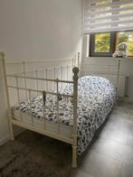 Mooi Eenpersoonsbed - Wit Metaal, Ophalen, Gebruikt, 90 cm, Eenpersoons