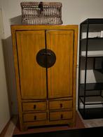 Vintage Gele Kast met Lades en Deuren, Antiek en Kunst, Antiek | Meubels | Kasten, Ophalen