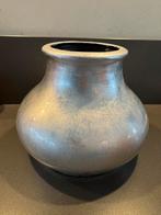 Mooie zilverkleurige bloempot, Ophalen, Rond, Binnen, Zo goed als nieuw