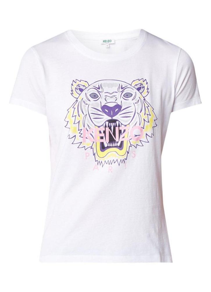 Kenzo Icon Tiger wit t-shirt shirt met tijgerprint maat L, Kleding | Dames, T-shirts, Nieuw, Maat 42/44 (L), Wit, Korte mouw, Ophalen of Verzenden