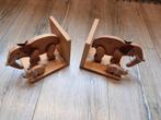 Houten Olifant Boekensteunen - Set van 2, Ophalen, Zo goed als nieuw