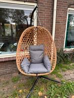 Hangstoel met kussens en voet – zo goed als nieuw!, Tuin en Terras, Hangmatten, Ophalen, Zo goed als nieuw, Met standaard, Eenpersoons