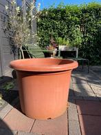 Kunststof plantenbak terracotta 70cm, Ophalen, Kunststof, Gebruikt, Rond