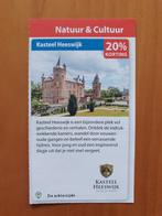 Kasteel Heeswijk 20% korting maximaal 5 personen, Drie personen of meer, Kortingsbon, Overige typen