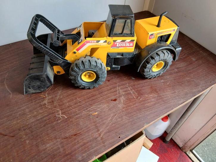 Vintage Tonka Mighty 728 Loader, Kinderen en Baby's, Speelgoed | Overig, Gebruikt, Jongen of Meisje, Ophalen of Verzenden