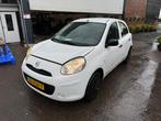 Nissan Micra 1.2 72KW 5DR 2012 Wit, Auto's, Voorwielaandrijving, 1198 cc, Wit, Particulier