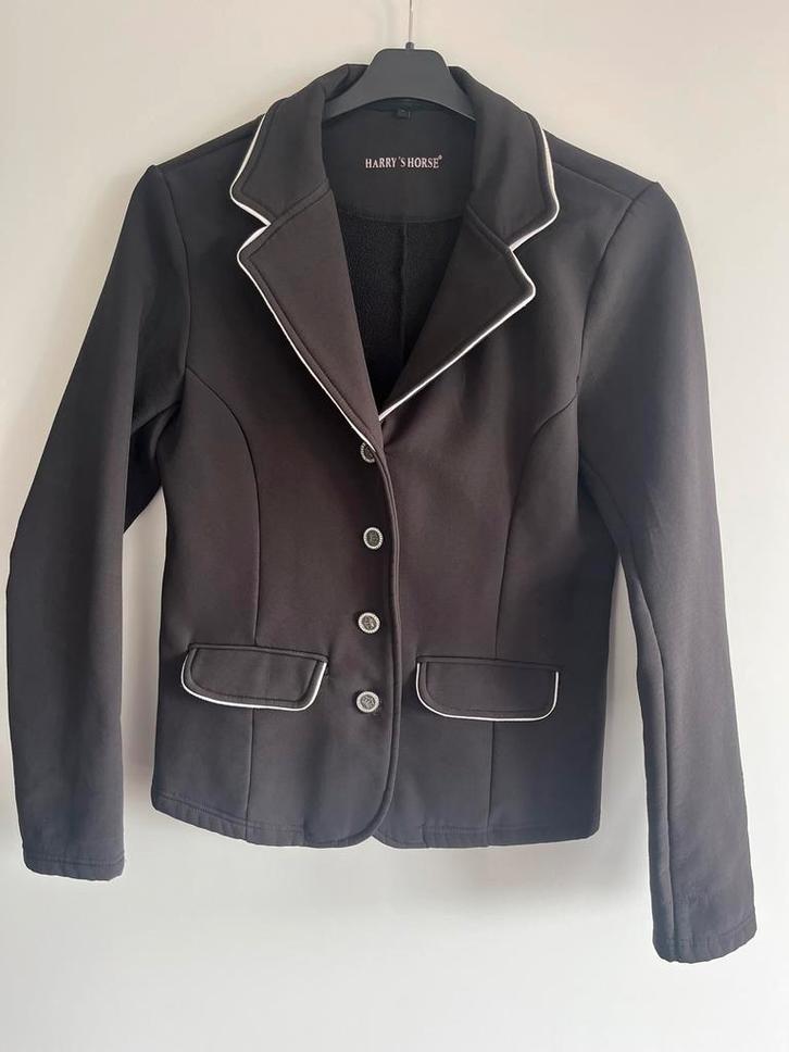 Wedstrijdjas Harry’s Horse – Softshell, Dieren en Toebehoren, Paardrijkleding, Zo goed als nieuw, Bovenkleding, Dressuur, Ophalen of Verzenden