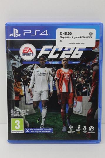 Playstation 4 game FC26 / FIFA 26 in nieuwstaat! PS4 game beschikbaar voor biedingen