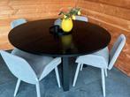 Rhonda zwarte eettafel 150cm WOOOD, Ophalen, Gebruikt, Rond, Hout