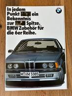 BMW 6-serie E24 accessoires brochure 9/86, Boeken, Verzenden, Zo goed als nieuw, BMW