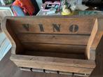 Vino steigerhout wijnrek, Huis en Inrichting, Woonaccessoires | Wijnrekken, Ophalen, Nieuw, Minder dan 5 flessen, 75 cm of meer