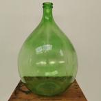 Grote glazen Dame Jeanne vaas wijnfles, gistfles glas 408, Valkenswaard, Info@flashbackfurniture.nl, Flashback Furniture, Ophalen of Verzenden