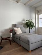 Moderne bank met hocker, Huis en Inrichting, Ophalen, Eenpersoons, 75 tot 100 cm, Minder dan 150 cm