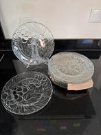 10 x KIG vintage glazen dinerborden, Ø 26 cm, Ophalen of Verzenden