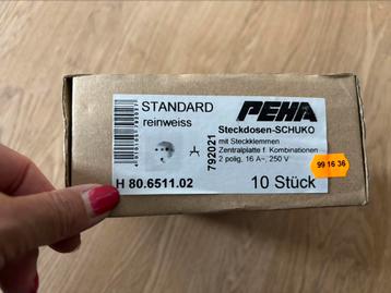 10 stuks PEHA inbouw stopcontact 80.6511.02 beschikbaar voor biedingen