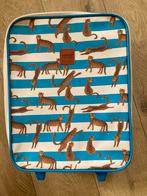 Blauwe Trolley / Koffer Tijgerprint, Sieraden, Tassen en Uiterlijk, Koffers, Ophalen, Gebruikt, Minder dan 50 cm, Minder dan 35 cm