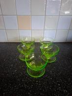 Annagroen uranium coupe glazen (Anna groen), Antiek en Kunst, Antiek | Glas en Kristal, Ophalen of Verzenden