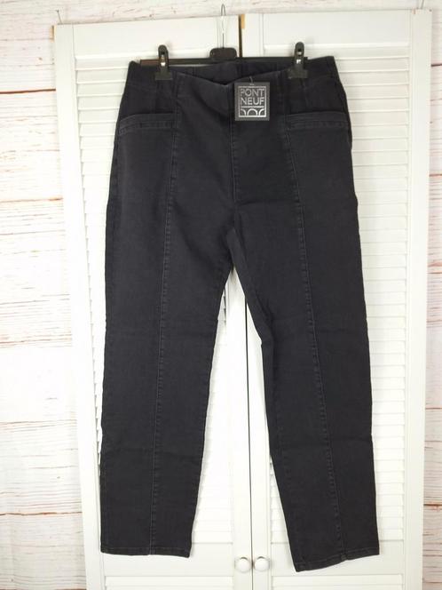 Zwart/grijze jeans Lis van Pont Neuf Maat 48, Kleding | Dames, Broeken en Pantalons, Nieuw, Maat 46/48 (XL) of groter, Zwart, Lang