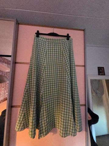 vintage Chiaro Groene Geruite Rok - Maat L beschikbaar voor biedingen