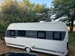 Hobby Excellent 495 WFB voortent, airco, mover etc etc, Caravans en Kamperen, Hobby, Particulier, Tot en met 4, Schokbreker