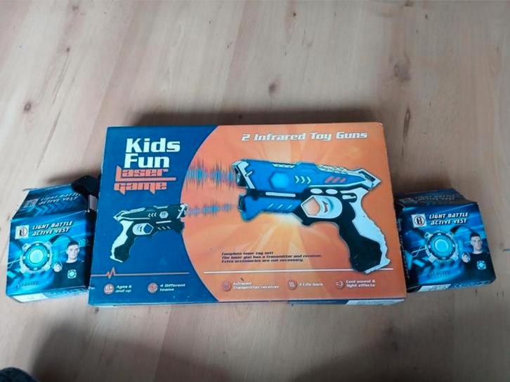 Lasergame set - Kids Fun - Compleet, Kinderen en Baby's, Speelgoed | Buiten | Actiespeelgoed, Zo goed als nieuw, Ophalen of Verzenden