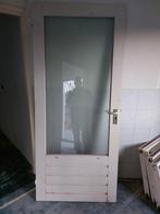 Hard houten buitendeur 93x211,5 cm, Ophalen, Zo goed als nieuw, Buitendeur, 200 tot 215 cm