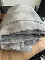 Mooie grijs beige linnen inbetween gordijnen, Overige kleuren, 200 cm of meer, Ophalen of Verzenden, Zo goed als nieuw