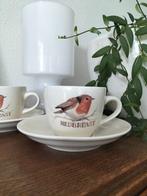 Kop en schotel Jet Redbreast (2x), Huis en Inrichting, Keuken | Servies, Ophalen of Verzenden, Gebruikt, Overige stijlen, Kop(pen) en/of Schotel(s)