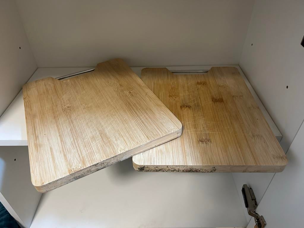Twee snijplanken - vlees en groenten, Ophalen, Gebruikt