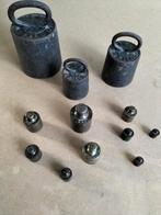 Diverse gewichten ijzer en messing 20 gram tot 5 kilo, Antiek en Kunst, Antiek | Gereedschap en Instrumenten, Ophalen