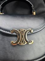 Celine Triomphe Handtas - Zwart Leer, Sieraden, Tassen en Uiterlijk, Tassen | Damestassen, Ophalen of Verzenden, Zo goed als nieuw