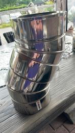 Dubbel wandige bochten, Huis en Inrichting, Kachels, Ophalen, Zo goed als nieuw, Hout, Houtkachel