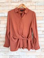 Vero Moda blouse knot oranje/bruin, maat M, Ophalen of Verzenden, Nieuw, Maat 38/40 (M), Bruin